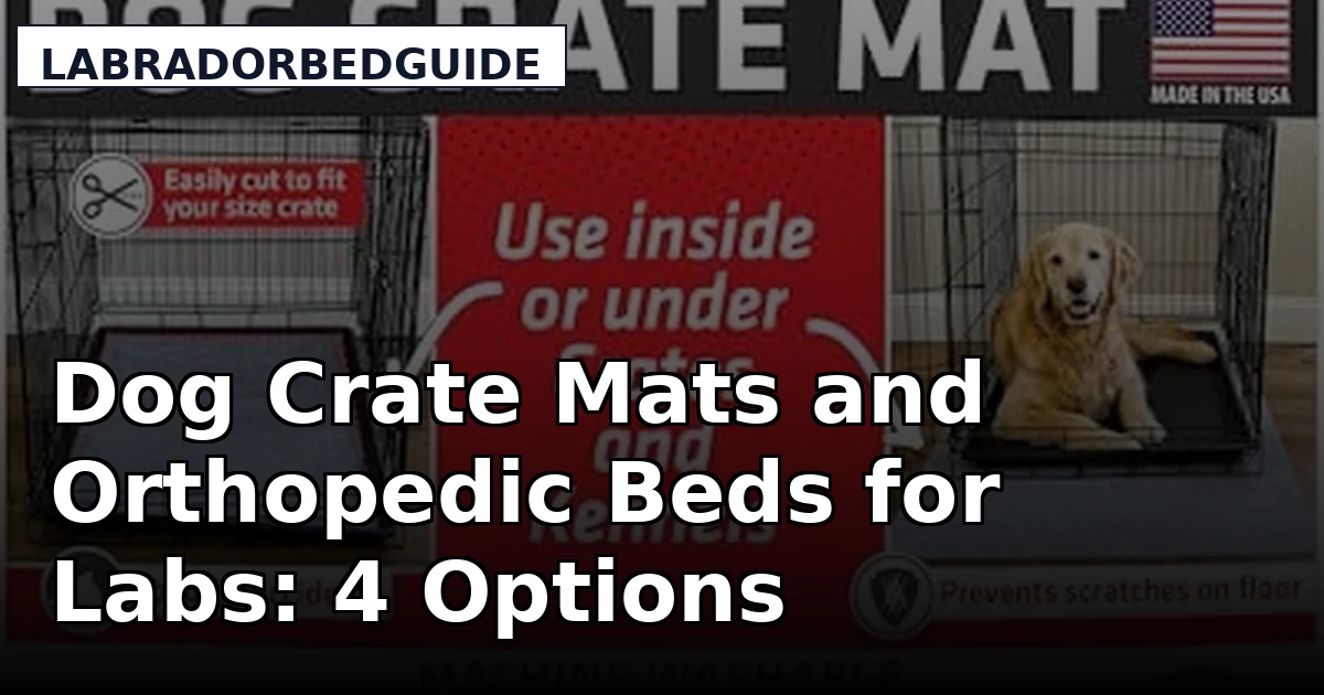 Dog Crate Mats and Orthopedic Beds for Labs: 4 Options Compared