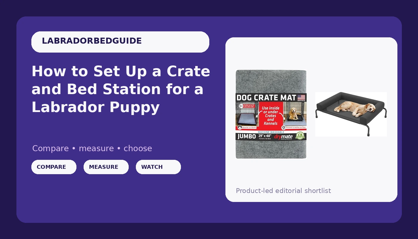 How to Set Up a Crate and Bed Station for a Labrador Puppy
