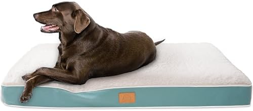 Sunheir Washable Orthopedic Large Dog Bed with Removable Cover, Pet Bed Mat