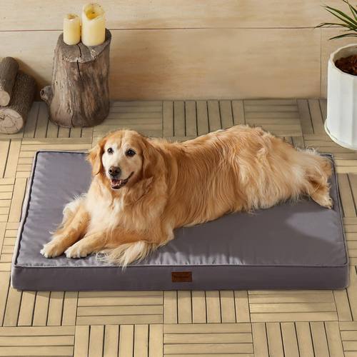BFPETHOME Outdoor Waterproof Dog Bed for Large Dogs, Washable Cover, 36"