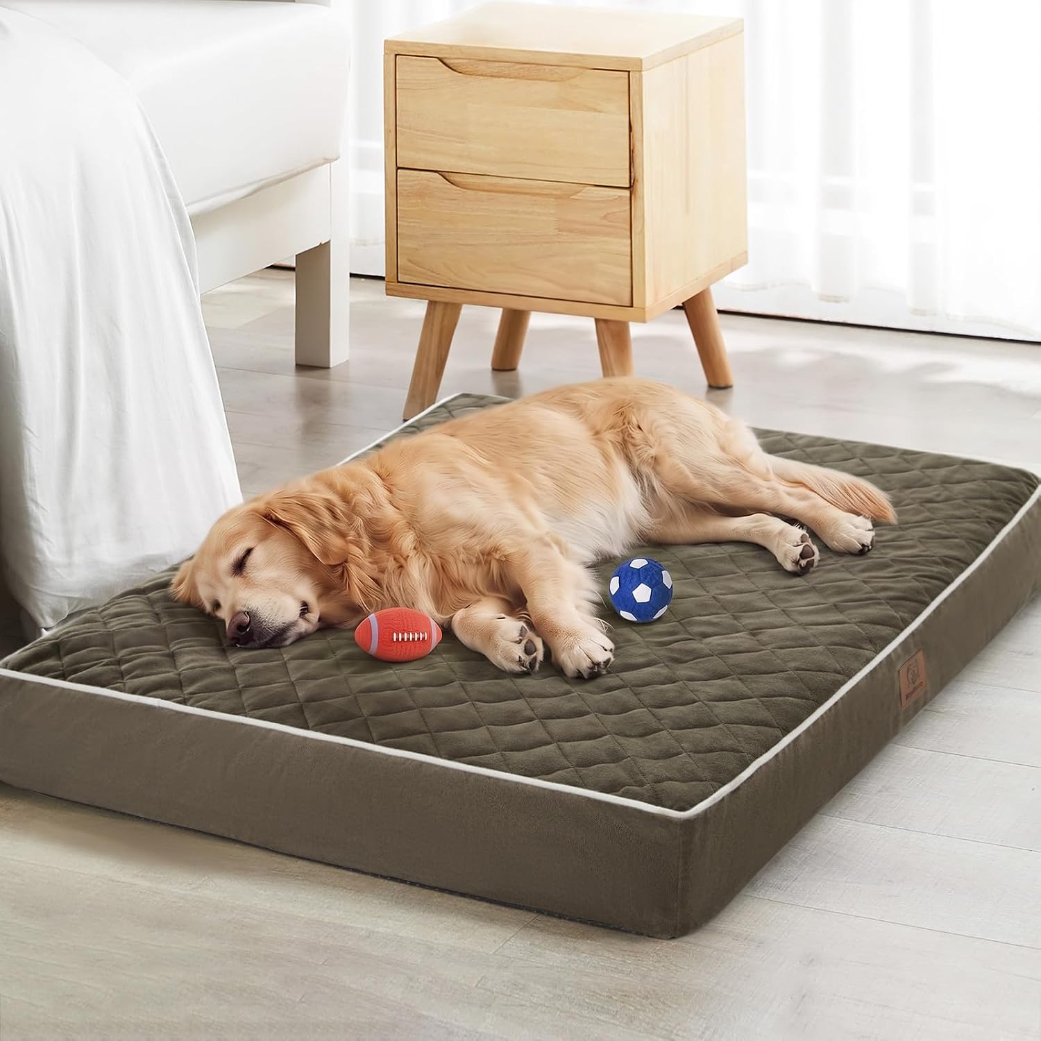 WNPETHOME Orthopedic Waterproof Extra Large Senior Dogs Bed for Comfy Sleep