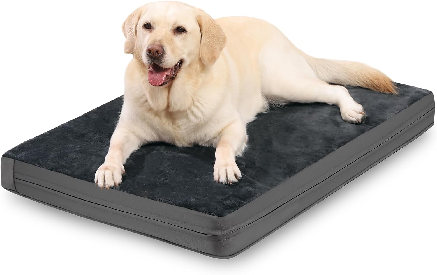 Waterproof Dog Bed Large Sized Dogs, Orthopedic Washable Crate Pad 35"x22"
