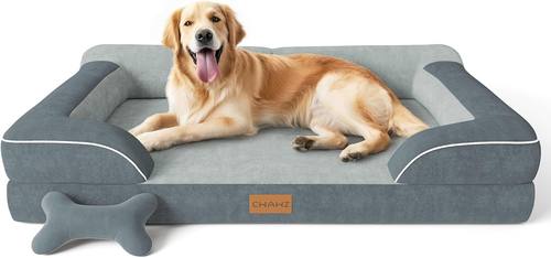 CWAWZ Extra Large Dog Bed, Orthopedic XL Dog Bed with Cooling Gel Memory Foam...