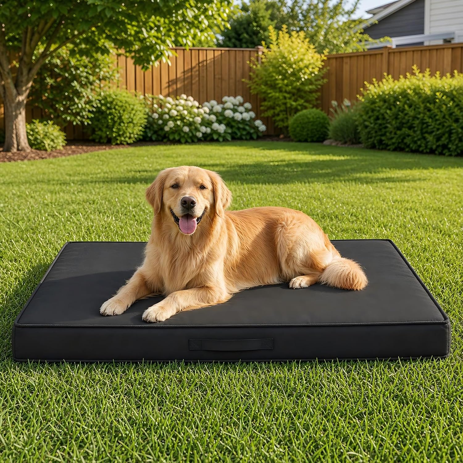 Outdoor Dog Bed Extra Large Sized Dog, Waterproof, 44x32x3.5 Inch